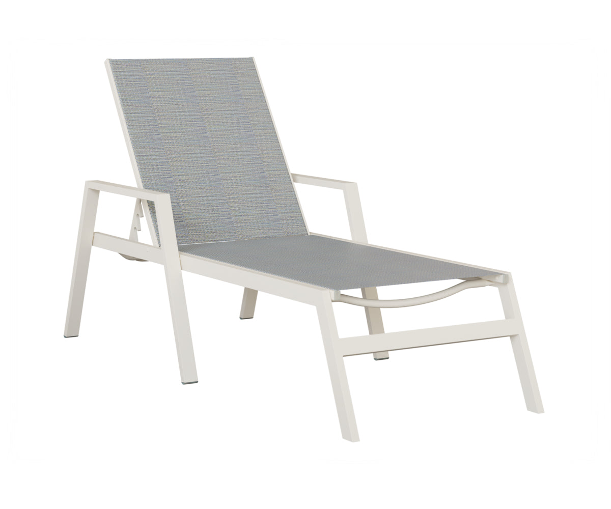 Vida Sling Chaise Lounge With Arms