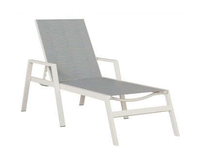 Vida Sling Chaise Lounge With Arms