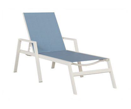 Vida Sling Chaise Lounge With Arms