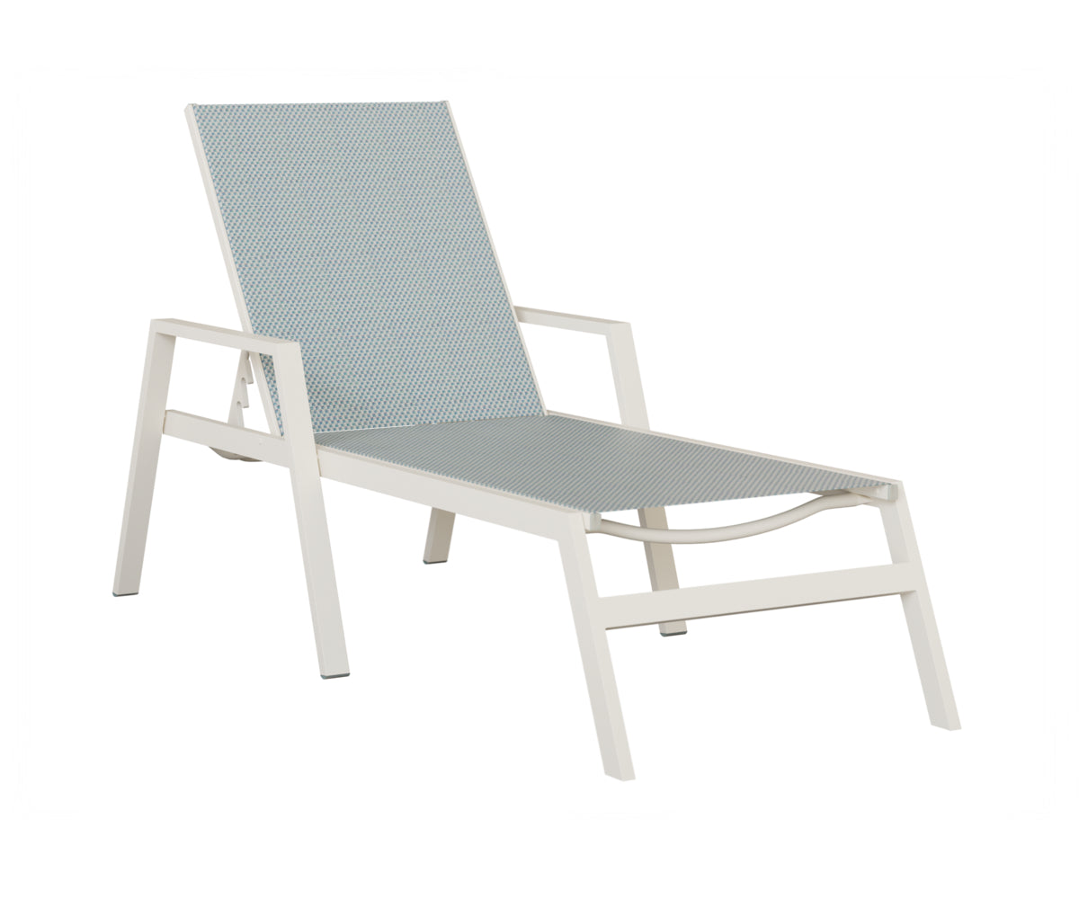 Vida Sling Chaise Lounge With Arms