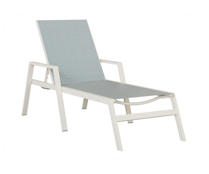 Vida Sling Chaise Lounge With Arms