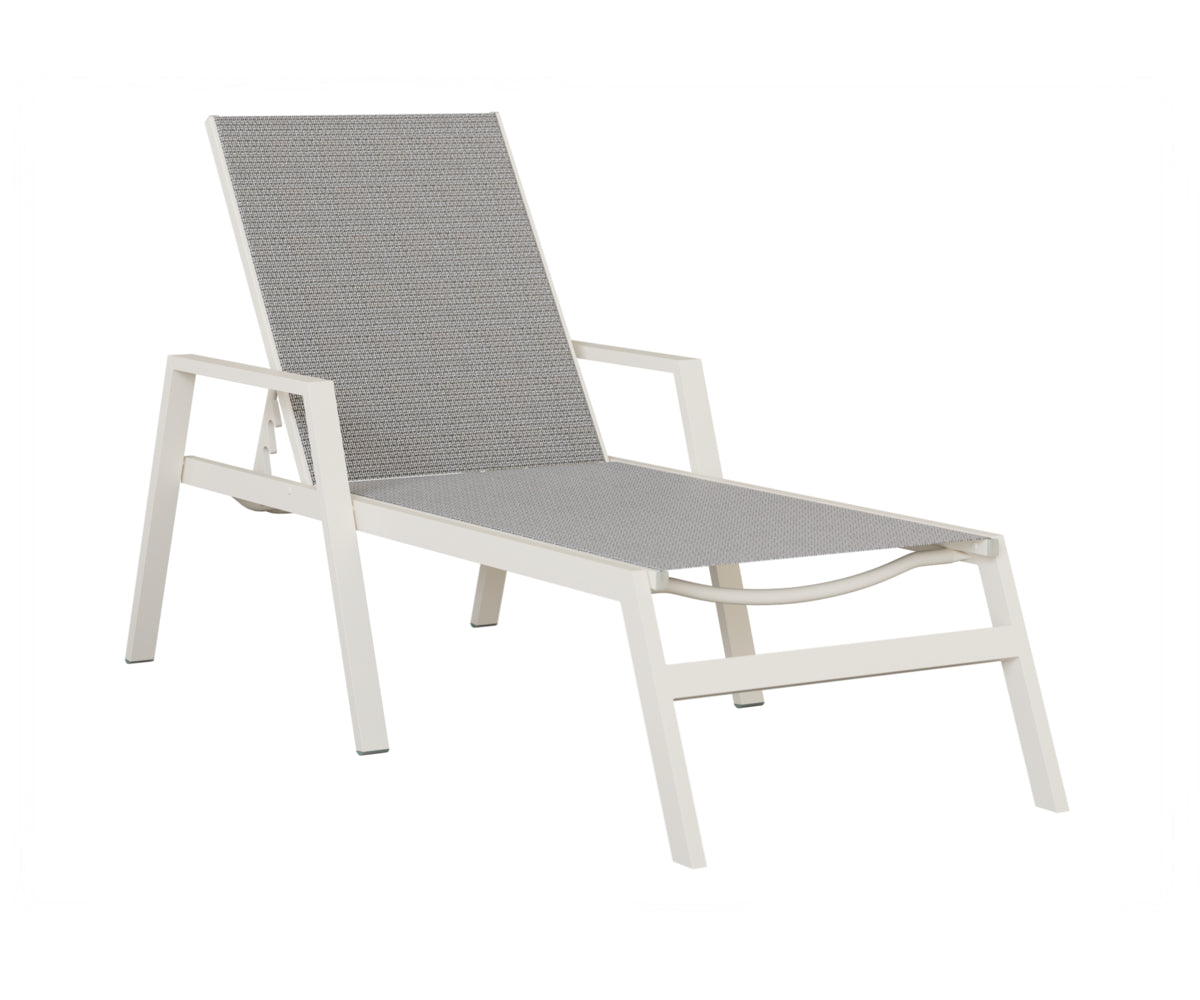 Vida Sling Chaise Lounge With Arms
