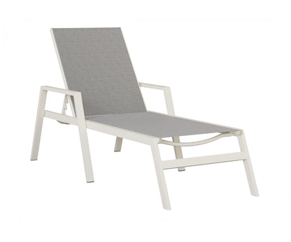 Vida Sling Chaise Lounge With Arms