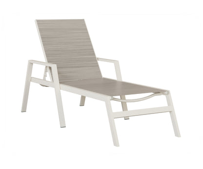 Vida Sling Chaise Lounge With Arms