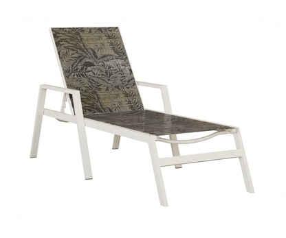 Vida Sling Chaise Lounge With Arms