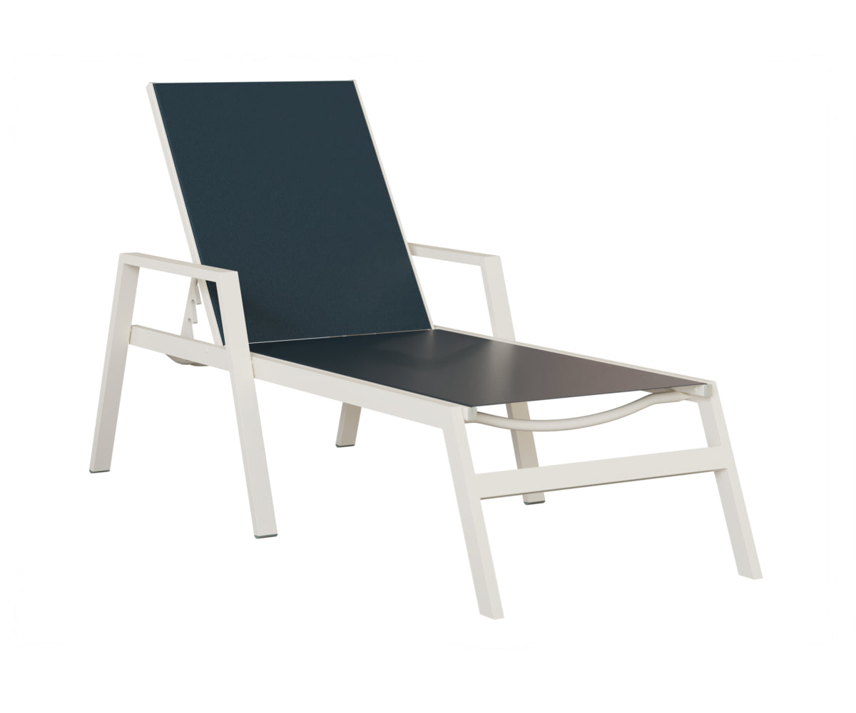 Vida Sling Chaise Lounge With Arms