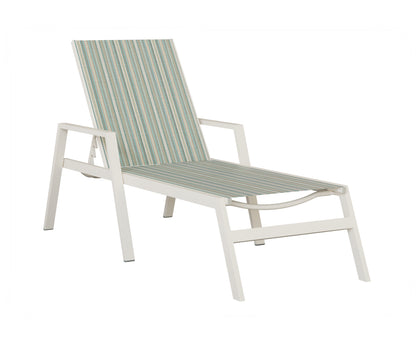 Vida Sling Chaise Lounge With Arms