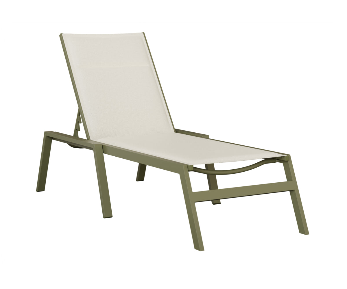 Vida Padded Sling Chaise Lounge