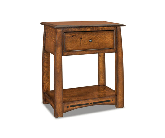 SFC Amish Boulder Creek One Drawer Open Nightstand