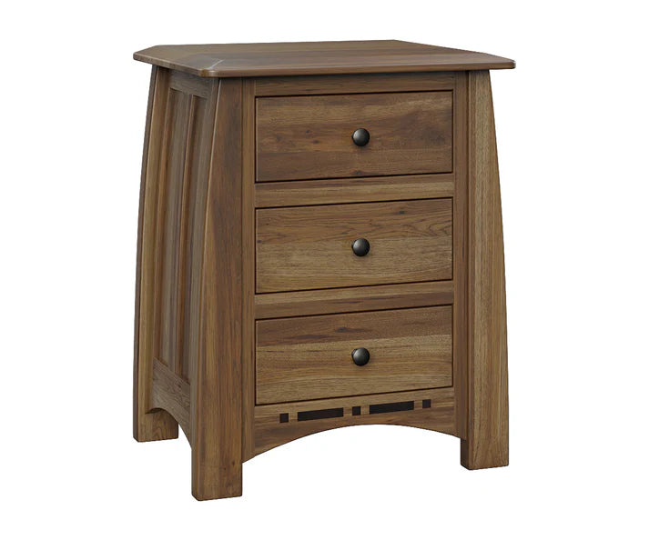 SFC Amish Boulder Creek Three Drawer Nightstand QuickShip