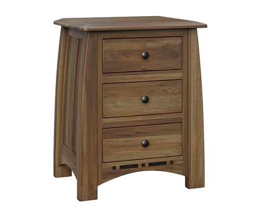 SFC Amish Boulder Creek Three Drawer Nightstand QuickShip