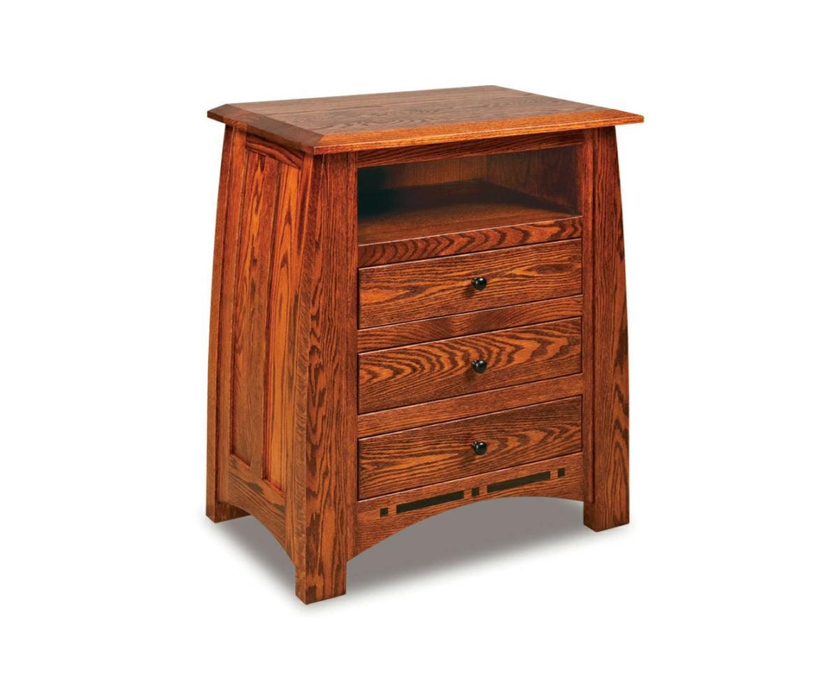 SFC Amish Boulder Creek Three Drawer Nightstand w/Opening
