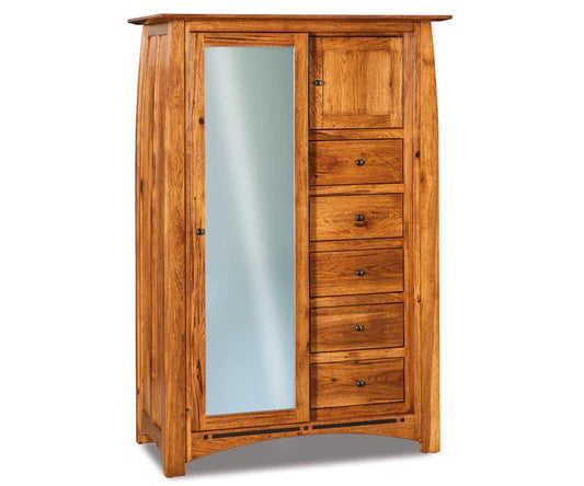 SFC Amish Sliding Door Cheifferobe; 5 Drw, 2 door QuickShip