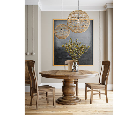 SFC Burlington Single Pedestal Round Table QuickShip