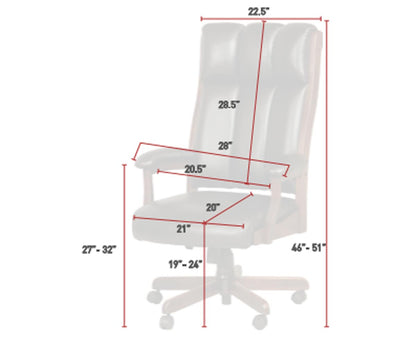 SFC Amish Clark Executive Desk Chair