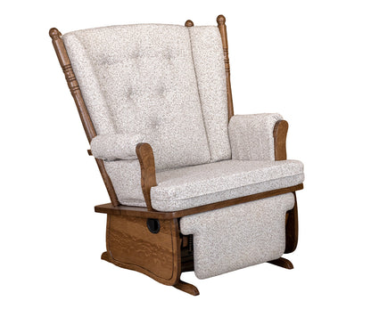 SFC Amish 4 Post Highback Chair & A Half Glider