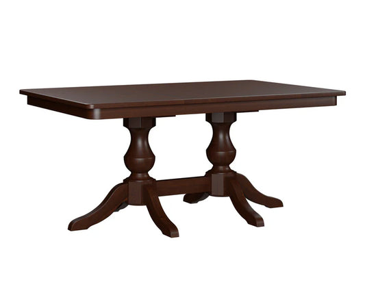 SFC Amish Denver Double Pedestal Table QuickShip