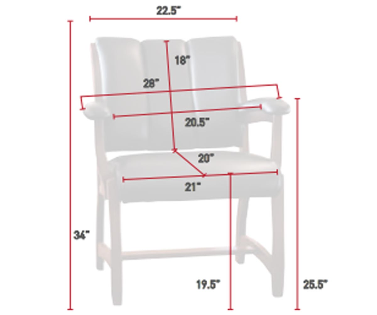 SFC Amish Edelweiss Client Arm Chair