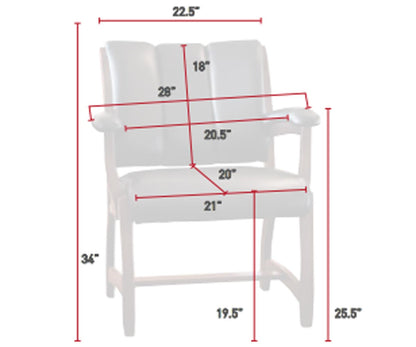 SFC Amish Edelweiss Client Arm Chair