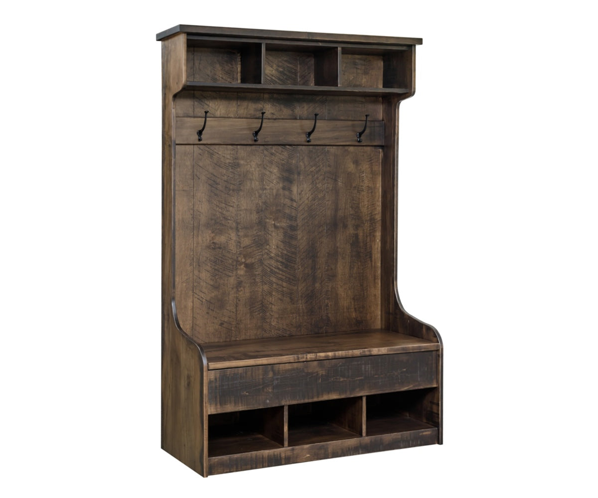 SFC Amish Hall Bench/Chest & Cube Storage