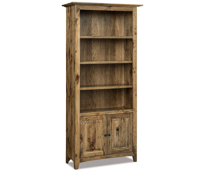 SFC Amish Dover 4 Shelf, 2 Door Bookcase