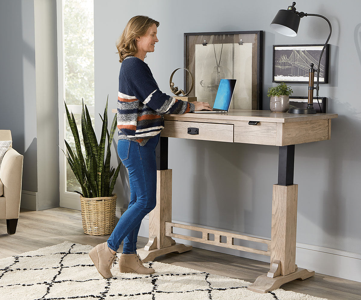 SFC Amish Craftsman Sit To Stand Writer’s Desk
