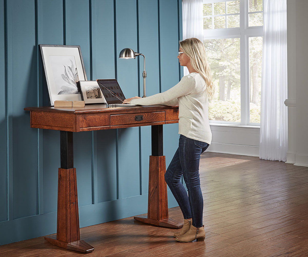 SFC Amish Grant Sit To Stand Writers Desk