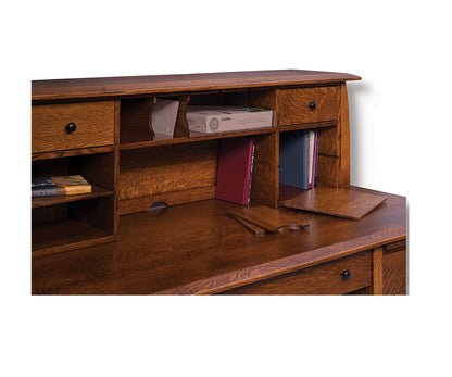 SFC Amish Boulder Creek Desk with 2 Drawer Topper
