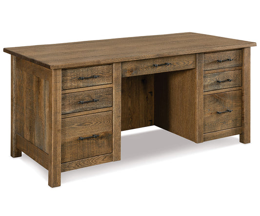 SFC Amish Houston Double Pedestal Desk