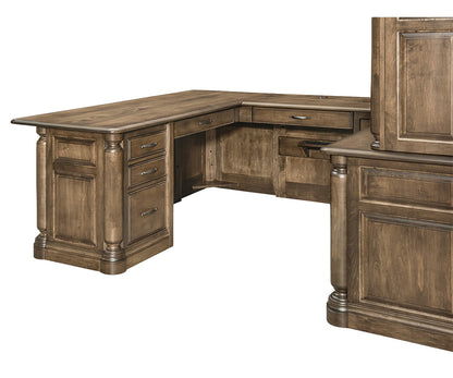 SFC Amish London Wrap Around Desk with Hutch