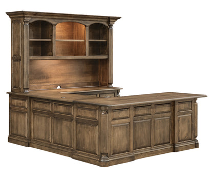 SFC Amish London Wrap Around Desk with Hutch