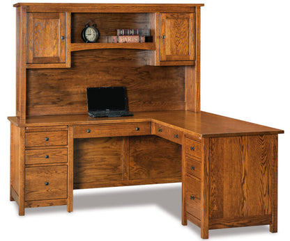 SFC Amish Centennial L Desk with Hutch