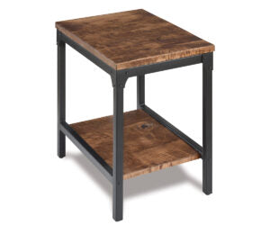 SFC Amish Houston Steel Legs End Table
