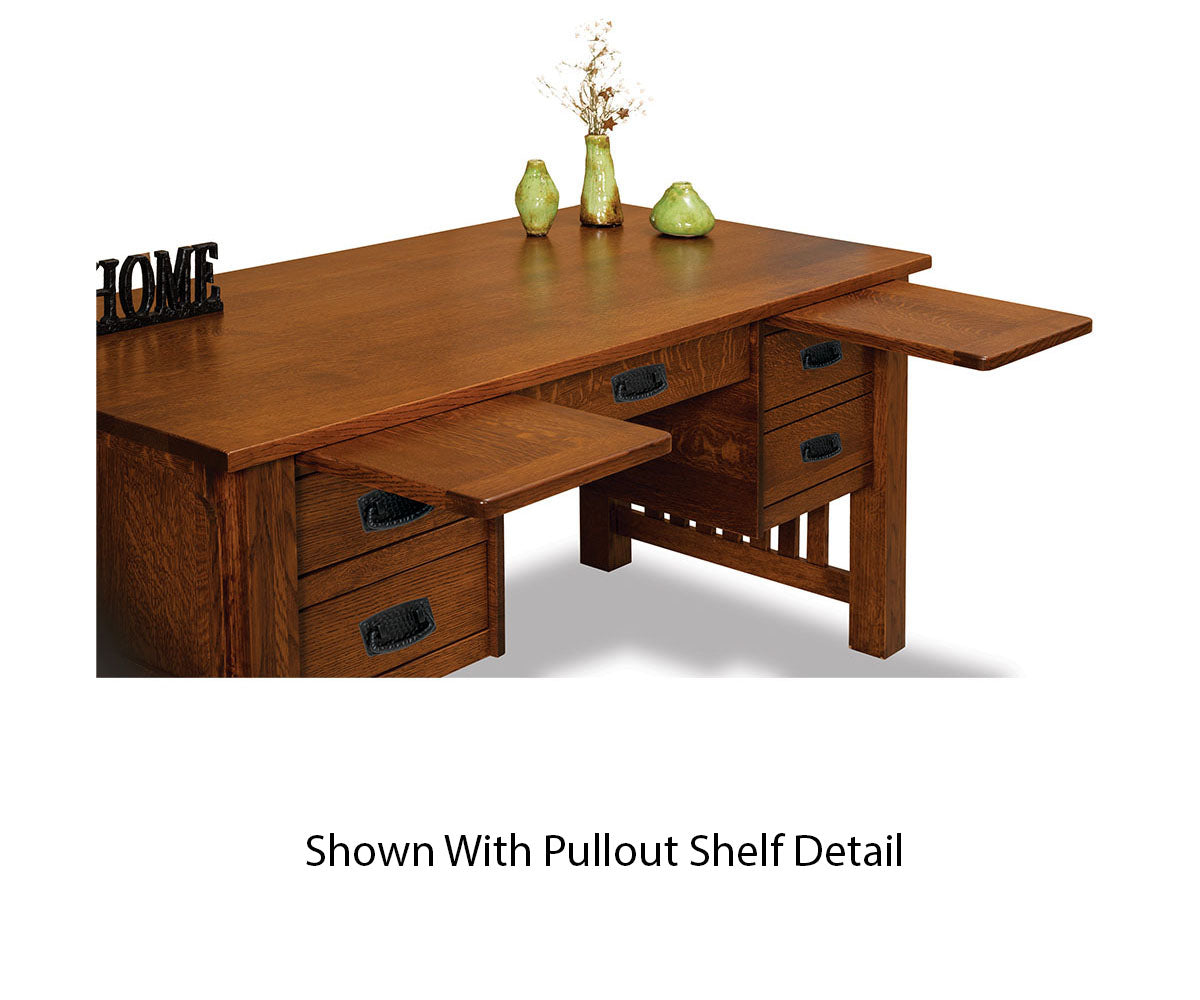 SFC Amish Bridger Mission 4 Drawer Desk