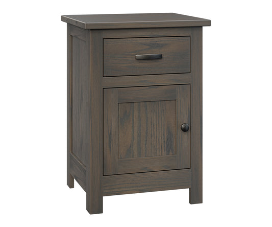 SFC Amish Flush Mission One Drawer, One Door Nightstand