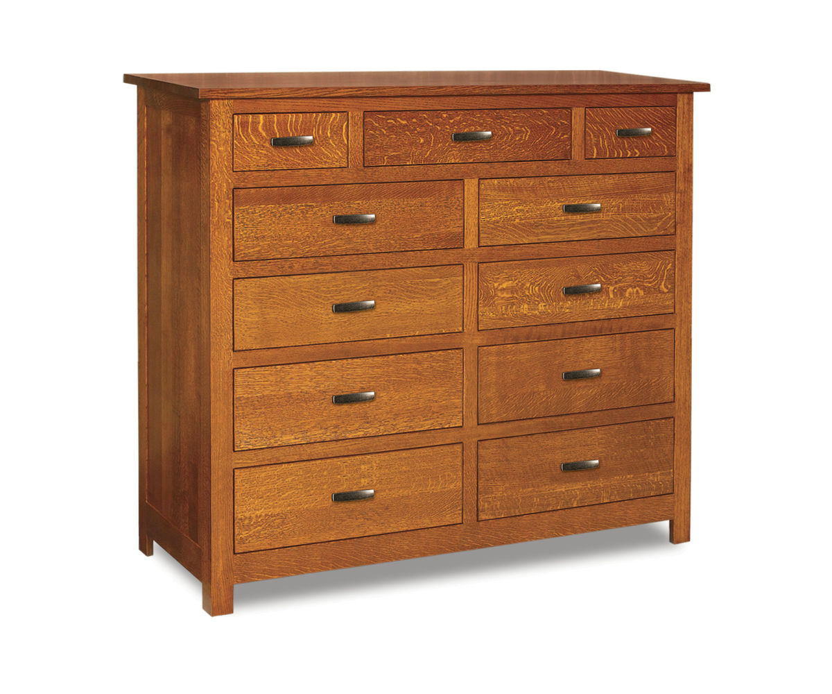 SFC Amish Flush Mission Eleven Drawer Double Chest