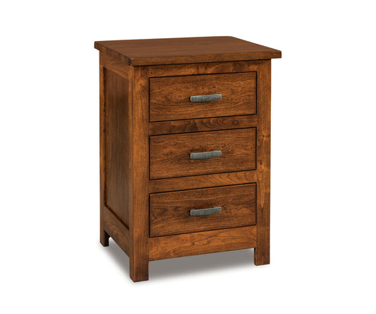 SFC Amish Flush Mission Three Drawer Nightstand