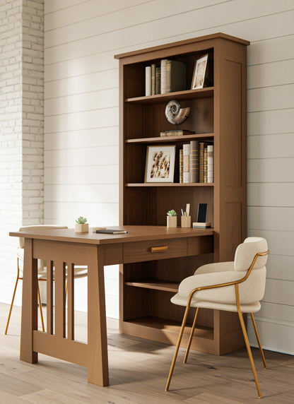 SFC Amish Freemont Mission Bookcase w/ Desk