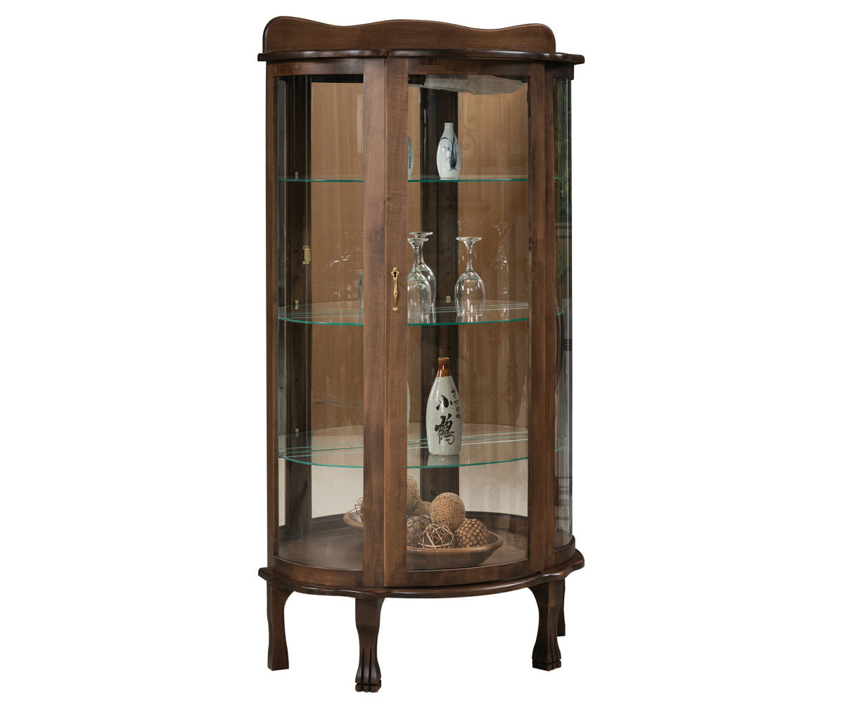 SFC Amish Mirror Back Curio Cabinet