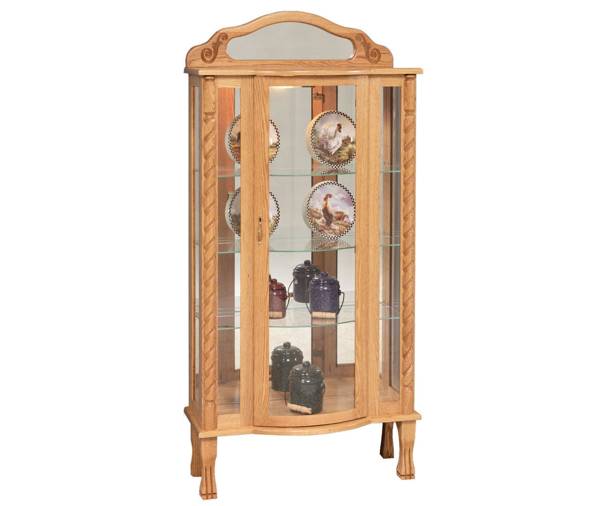 SFC Amish Tri-Front Curio Cabinet