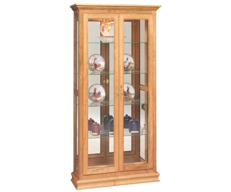 SFC Amish Double Door Picture Frame Curio Cabinet