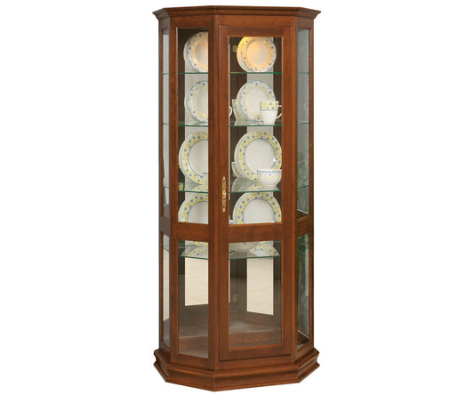 SFC Amish Angled Picture Frame Curio Cabinet