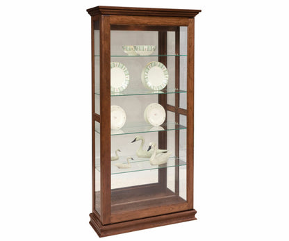 SFC Amish Sliding Door Picture Frame Curio Cabinet