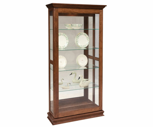 SFC Amish Sliding Door Picture Frame Curio Cabinet