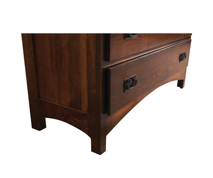 SFC Amish 2 Drawer Mission Curio Cabinet