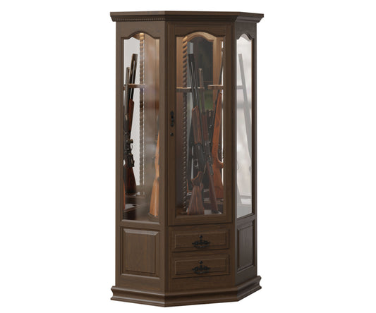 SFC Amish Gun Corner Swivel Cabinet