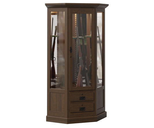 SFC Amish Gun Mission Corner Swivel Cabinet