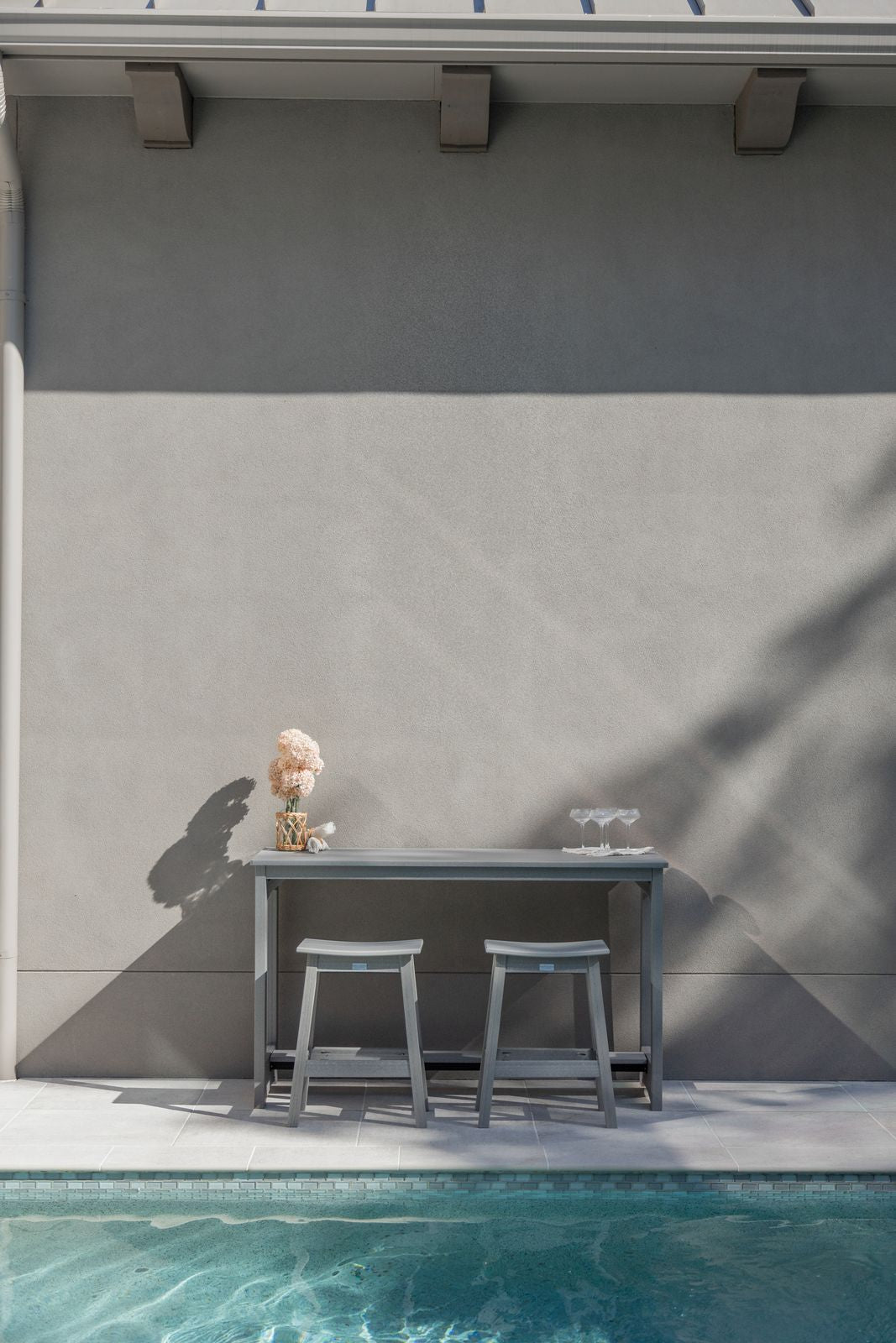 Balcony Table HDPE Base Counter Height