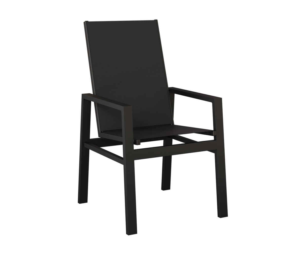 Vida High Back Padded Sling Dining Chair