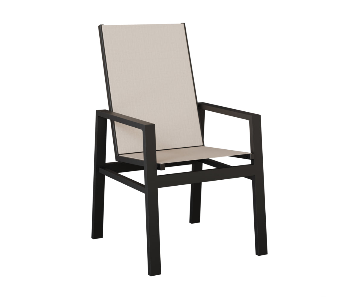 Vida High Back Padded Sling Dining Chair